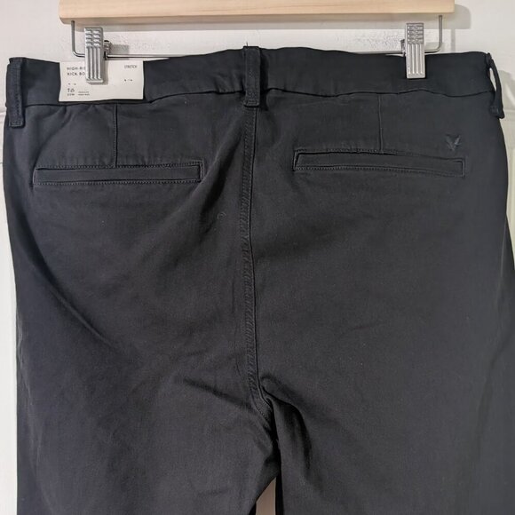 NWT AE | Stretch High-Waisted Kick Boot Trouser In Black (16/33W) - Picture 9 of 10